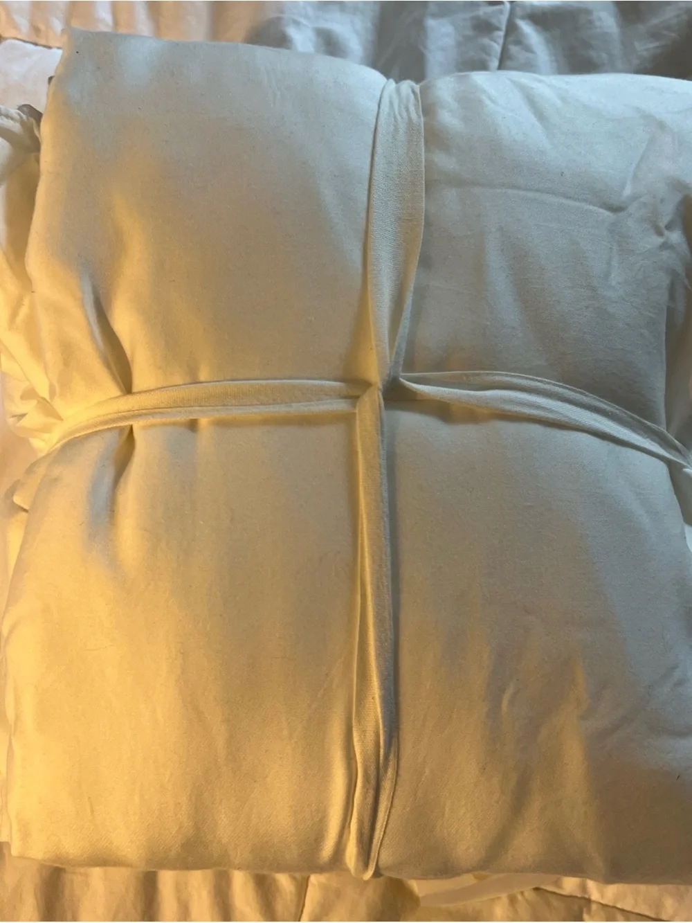 Pottery Barn Ruffle Tencel King Duvet Cover White New Transitional Classic